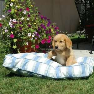   Pool & Patio Rectangle Pet Bed Large   Sea Green Stripe: Pet Supplies