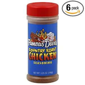Famous Daves Seasoning Country Roast Chicken, 5.25 Ounce (Pack of 6 