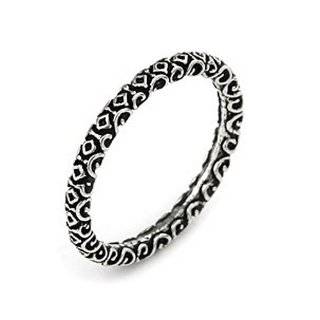 Narrow 4mm Neverending Celtic Knot Sterling Silver Pinky Ring Size 3 