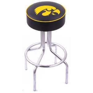  University of Iowa Steel Stool with 4 Logo Seat and L9C1 