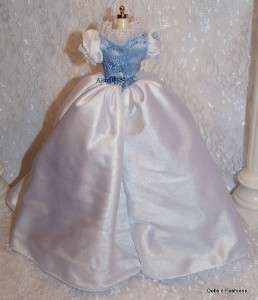 Barbie Doll & Friends Gorgeous White & Blue BallRoom Gown +  