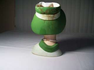  head vase. This is the rare, large, 9 tall version. Made by Napco 