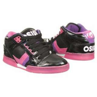 Athletics Osiris Womens NYC 83 Mid Black/Purple/Pink Shoes 