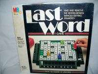 Milton Bradley ©1985 LAST WORD Game  