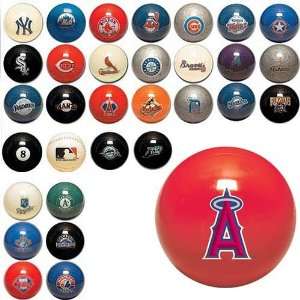 Los Angeles Angels MLB Billiard Balls