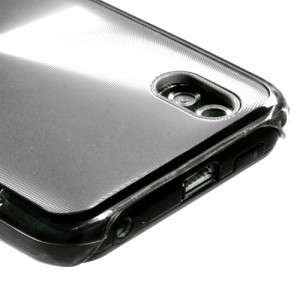 For LG Marquee, METAL COSMO Hard Case Snap On Phone Cover, Silver 