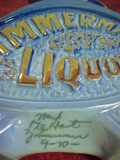 One of Three Jim Beam 1965 1970 Zimmerman Liquor Items  