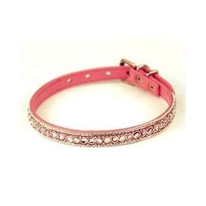  Diamond Dogs Pink Serpentine Beaded Bridle Leather Dog 