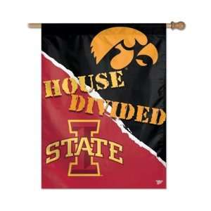   Vertical Flag   Iowa vs. Iowa State House Divided Home & Kitchen