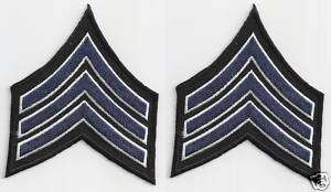 Police Military Army Sergeant Rank Insignia patches  
