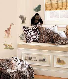   ® Wandsticker Wandtattoo Safari Wildtiere Dschungeltiere Löwe Tiger