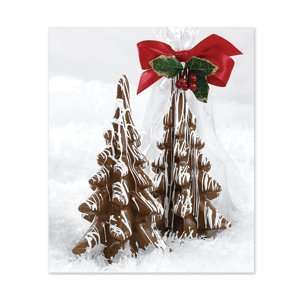 Holiday Snow capped Solid Milk Chocolate Tree (8 Oz)  