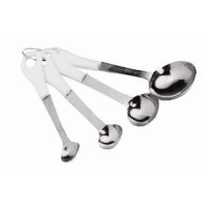 Stainless Steel 4 Piece Measuring Spoon Set With Plastic Sleeve 