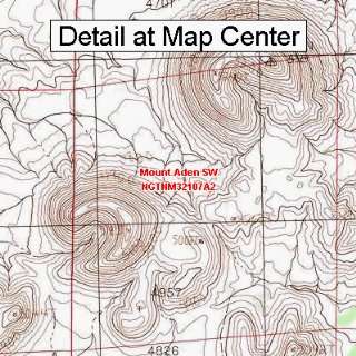  USGS Topographic Quadrangle Map   Mount Aden SW, New 