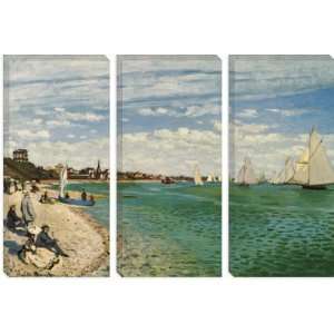  Regatta at Sainte Adresse 1867 by Claude Monet Canvas 