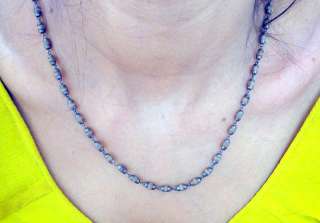 ETHNIC TRIBAL OLD SILVER JEWELRY BEAD NECKLACE CHAIN  
