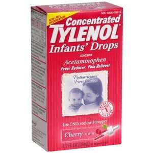  PACK OF 3 EACH TYLENOL INFANT CONC DROP CHERR 15ML PT 