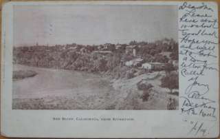 1909 Postcard Red Bluff, California Cal CA  PM Redding  