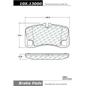  Centric Parts, 100.13000, OEM Brake Pads Automotive