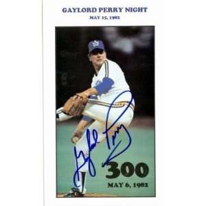  Gaylord Perry Autographed/Hand Signed Gaylord Perry Night 