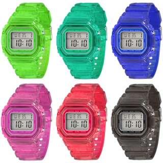 BRANDNEUE Madison New York Candy Jelly Time LCD Digital Unisex Uhr 