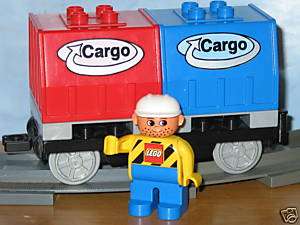 Lego Duplo Eisenbahn Cargo Waggon aus Intelli Set 3325  
