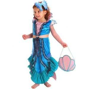  Girls Mermaid Costume with Head Piece Size Medium 8   4210 