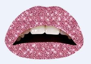   LIP TATTOO SPARKLY LIGHT PINK GREAT FOR XMAS AND NEW YEARS EVE PARTIES