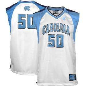   (UNC) #50 Youth White Courtside Basketball Jersey