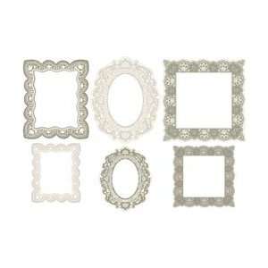  Tie The Knot Embossed Frames 6/Pkg Arts, Crafts & Sewing