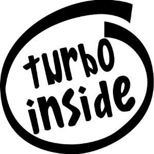  Turbo Inside sticker vinyl decals