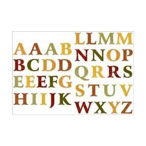 Paper Company Rustic Garden Chipboard Stickers Alphabet; 3 Items/Order 