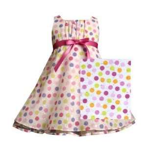   Infant Girls Pink Polka Dot Mothers Day Birthday Dress 18 Months Baby