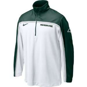  Nike Michigan State Spartans White Elite Shootaround 1/4 