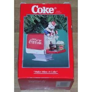 Enesco Coca Cola 1995 Make Mine A Coke Ornament:  Home 