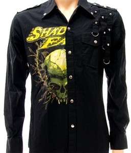 Shadows Fall Rock Metal Punk Men Shirt Long Sleeve Sz M Hard Heavy 