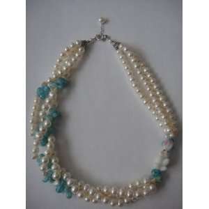 Fresh Water Pearls Necklace Handmade Jewelry 17  Home 