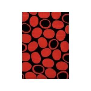   Accents Festival Rug Mpl 2486 5x8 Black  Deep Red
