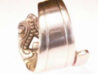 Wallace KING CHRISTIAN Sterling Spoon Ring SPIRAL 7 10  