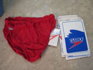 NOS New Vtg SPEEDO Swim Suit BIKINI STYLE Scarlet SZ 30  