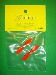 Blade MCP X / MSR KBDD Neon Orange Tail Rotor Blade #5053  