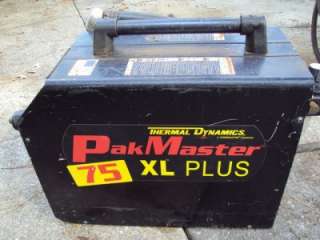THERMAL DYNAMICS PLASMA CUTTER TORCH PAKMASTER 75XL GREAT MACHINE 