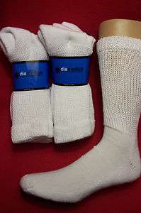 12 pr Dr Scholls Cushion Diabetic Socks, 10 13 White, New  