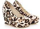 new women s leopard wedge platform pu $ 56 99  see 