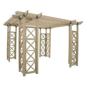 Yardistry 12 ft. x 12 ft. Flat Roof Pergola Room Kit YM11507 at The 