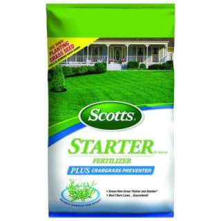 Scotts Starter Brand 22.5 lb. Fertilizer Plus Crabgrass Preventer 