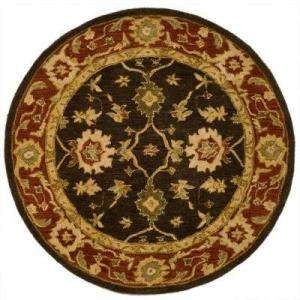   Olive & Rust 6 Ft. X 6 Ft. Round Area Rug AN554A 6R at The Home Depot