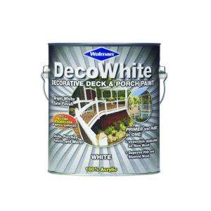   gallon 100% Acrylic Water Base White Decorative Deck and Porch Paint