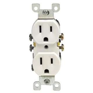 Leviton 15 Amp White Duplex Outlet R52 05320 00W at The Home Depot