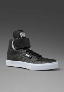 THE LIST BY PUMA Exclusive Sky Hi + in Black Leather at Revolve 